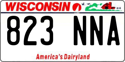 WI license plate 823NNA