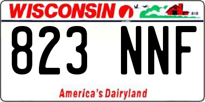 WI license plate 823NNF