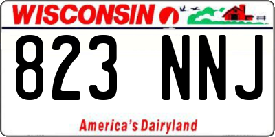 WI license plate 823NNJ