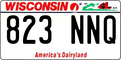 WI license plate 823NNQ