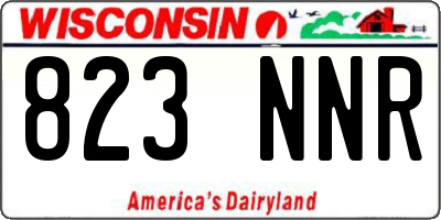 WI license plate 823NNR
