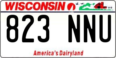 WI license plate 823NNU