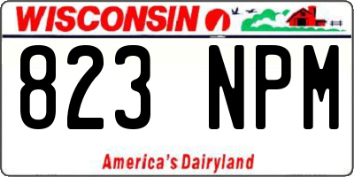 WI license plate 823NPM