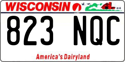 WI license plate 823NQC