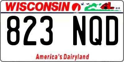 WI license plate 823NQD