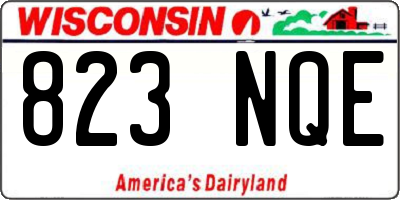 WI license plate 823NQE