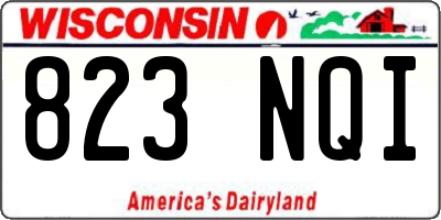 WI license plate 823NQI