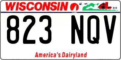 WI license plate 823NQV