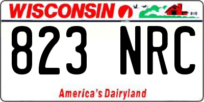 WI license plate 823NRC