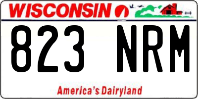 WI license plate 823NRM