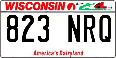 WI license plate 823NRQ