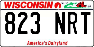 WI license plate 823NRT