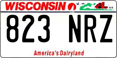 WI license plate 823NRZ