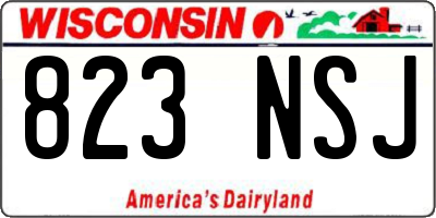WI license plate 823NSJ
