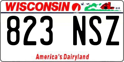 WI license plate 823NSZ