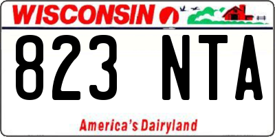 WI license plate 823NTA