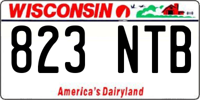 WI license plate 823NTB