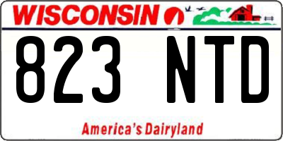 WI license plate 823NTD