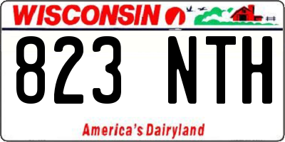 WI license plate 823NTH