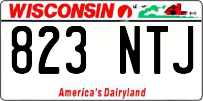 WI license plate 823NTJ