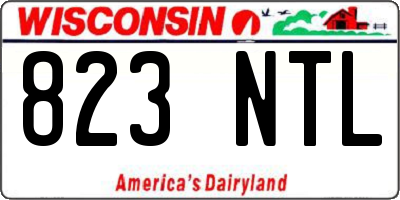 WI license plate 823NTL