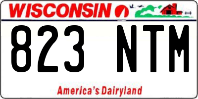 WI license plate 823NTM