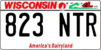 WI license plate 823NTR