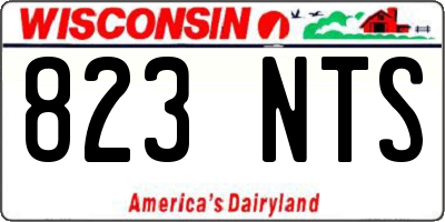 WI license plate 823NTS