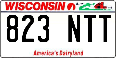 WI license plate 823NTT