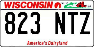 WI license plate 823NTZ