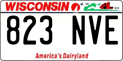 WI license plate 823NVE