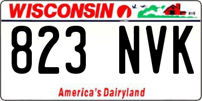 WI license plate 823NVK