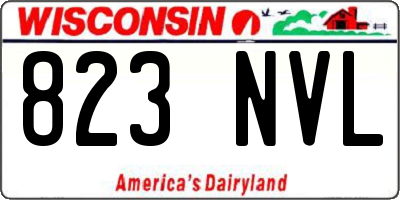 WI license plate 823NVL