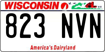 WI license plate 823NVN
