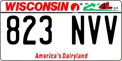 WI license plate 823NVV