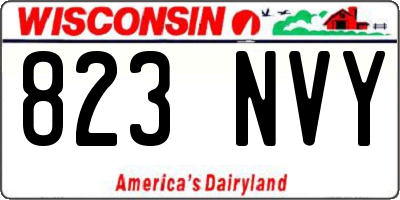 WI license plate 823NVY