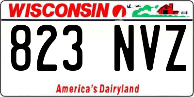 WI license plate 823NVZ