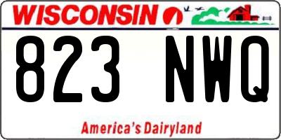WI license plate 823NWQ