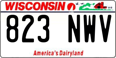WI license plate 823NWV