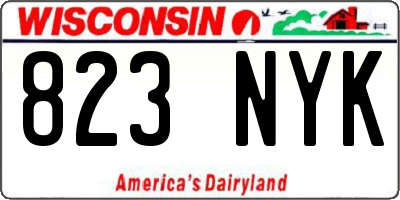 WI license plate 823NYK