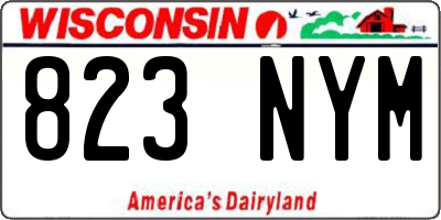 WI license plate 823NYM