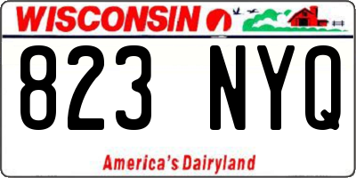 WI license plate 823NYQ
