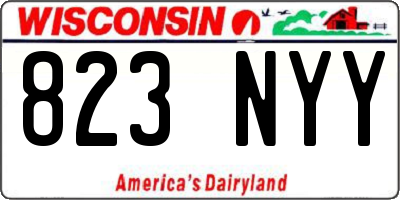 WI license plate 823NYY