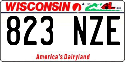 WI license plate 823NZE