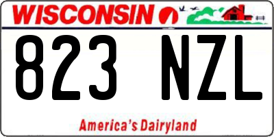WI license plate 823NZL