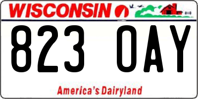 WI license plate 823OAY