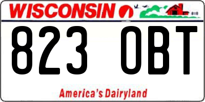 WI license plate 823OBT