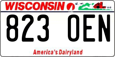 WI license plate 823OEN