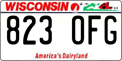 WI license plate 823OFG