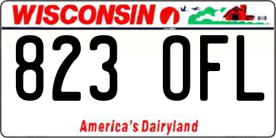 WI license plate 823OFL